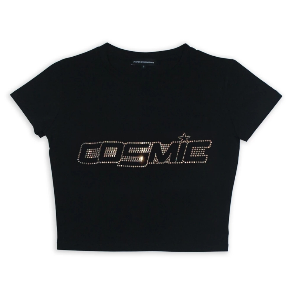 Cosmic Rhinestone Crop Tee